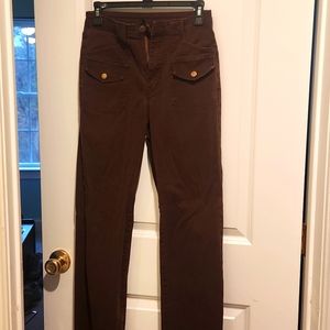 Brown flare jeans